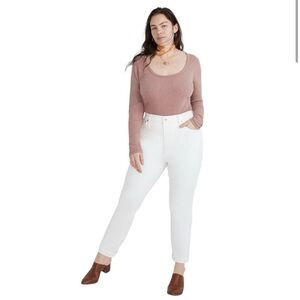 Madewell The high rise Perfect Vintage Jeans in tile white size 32 NWT